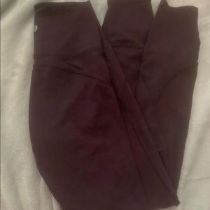 plum lululemon leggings